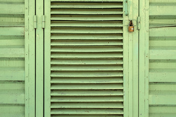 Green Metal Door