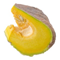 Delicious Fresh Pumpkin on White Background