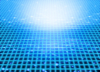 Fototapeta premium network grid graphic blue