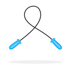 Skipping rope isolated vector