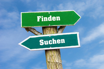 Fototapeta premium Schild 127 - Finden