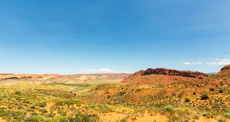 Fototapeta na wymiar Valley landscape in Arches National Park