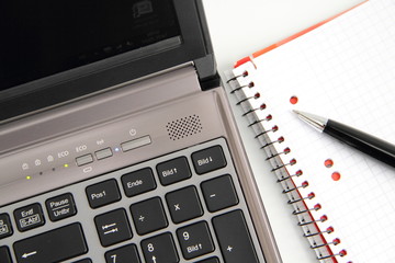 Laptop mit Stift 