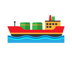 Ship vector illustration.