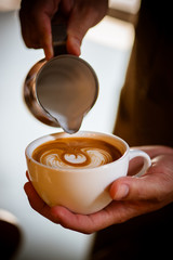 how to make latte art coffee