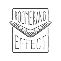 boomerang effect - obrazy, fototapety, plakaty