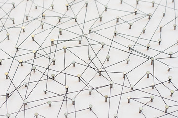 Linking entities. Network, networking, social media, internet co