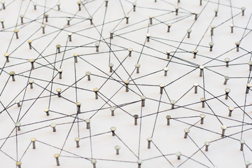 Linking entities. Network, networking, social media, internet co