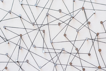 Linking entities. Network, networking, social media, internet co