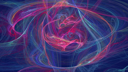 Fototapeta premium Fraktal abstrakt wallpaper Hintergrund Farben Regenbogen 