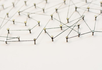 Linking entities. Network, networking, social media, internet co