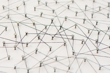 Linking entities. Network, networking, social media, internet co