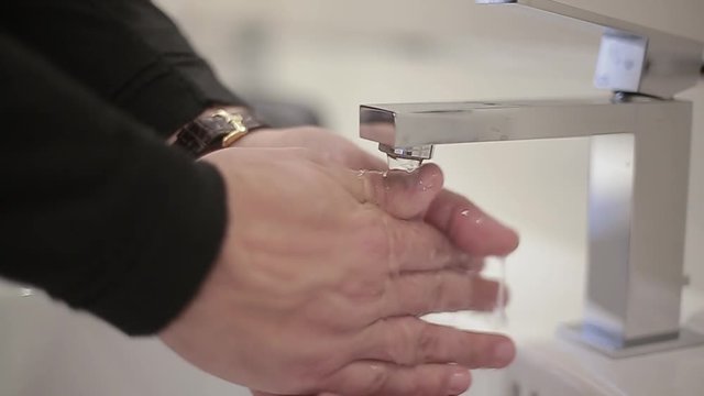 Washing hand bathroom