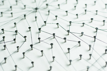 Linking entities. Network, networking, social media, internet co