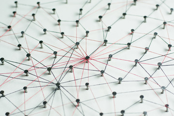 Linking entities. Network, networking, social media, internet co