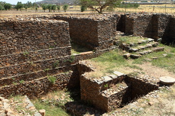 Der Dungur Palast von Aksum in Äthiopien