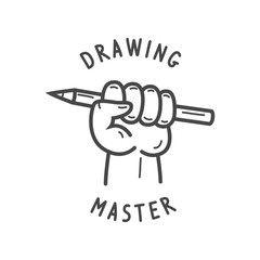 fist holding a pencil