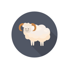 Ram color flat icon for web and mobile design