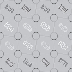 seamless background with shock absorbers and springs