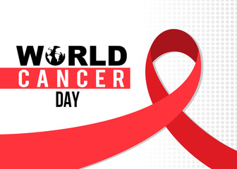 World Cancer day ribbon design