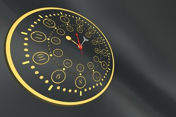 3D illustration, Zodiac signs in different versions, for illustration purposes on different subjects use.