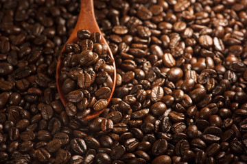 Coffee beans background. Coffee.