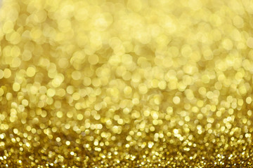 Golden glitter christmas abstract background.