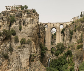 Fototapeta na wymiar Ronda (Andalucia, Spain): the bridge
