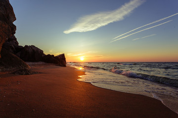 small waves of the sea