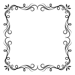 Vintage swirl frame.