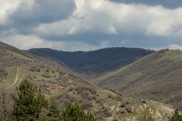 Fototapeta na wymiar Balkan mountain at spring in Bulgaria