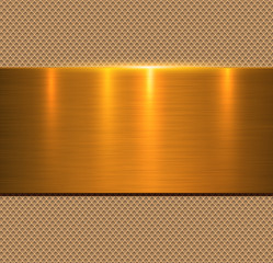 Background gold metal texture