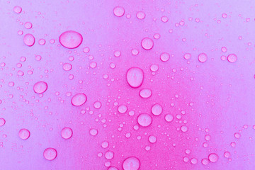 water drops on a color background