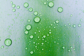 water drops on a color background