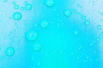 water drops on a color background