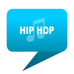 hip hop blue bubble icon