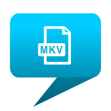 mkv file blue bubble icon