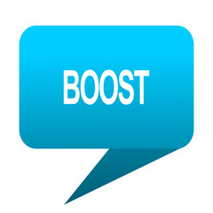 boost blue bubble icon
