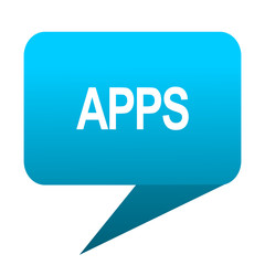 apps blue bubble icon