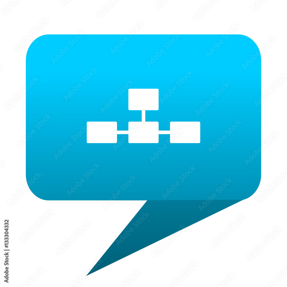 Poster database blue bubble icon
