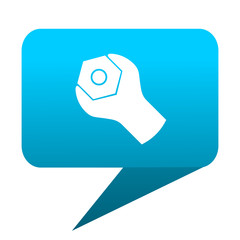 tools blue bubble icon