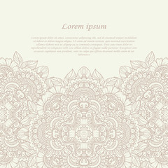 Vintage frame. Decorative vector design elements. 
