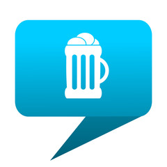 beer blue bubble icon