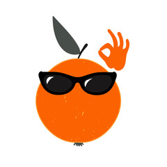 Mandarin fruit isolated on a white background.