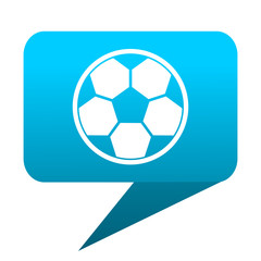 Obraz premium soccer blue bubble icon