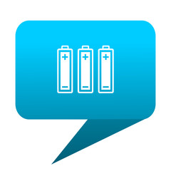 battery blue bubble icon
