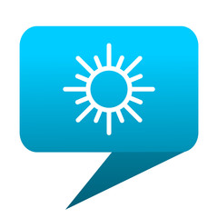 sun blue bubble icon