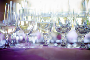 Traditional polish wedding champagne detail