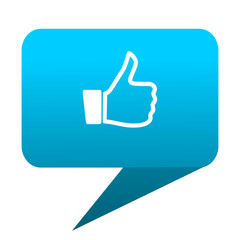 like blue bubble icon