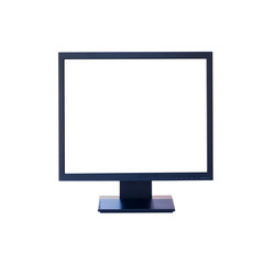 Computer monitor isolated on white background..